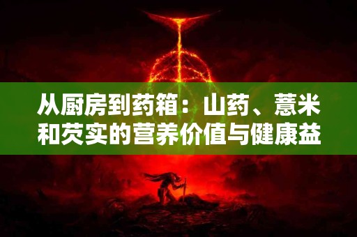 从厨房到药箱:山药、薏米和芡实的营养价值与健康益处 从厨房到药箱:山药、薏米和芡实的营养价值与健康益处
