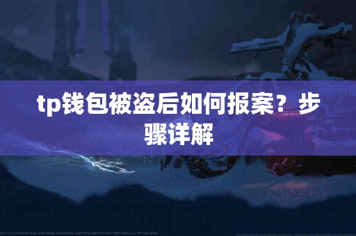 tp钱包被盗后如何报案？步骤详解
