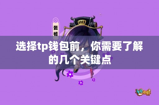 选择tp钱包前，你需要了解的几个关键点