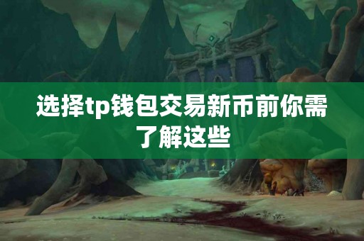 选择tp钱包交易新币前你需了解这些