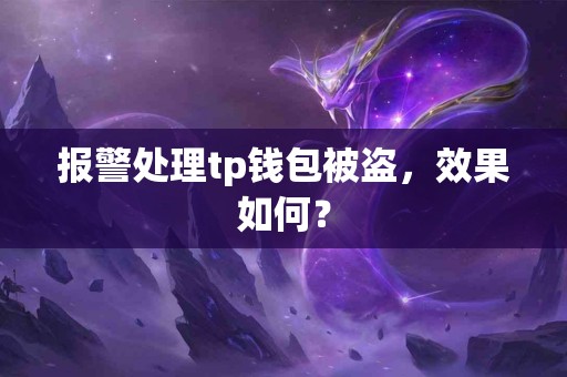 报警处理tp钱包被盗，效果如何？