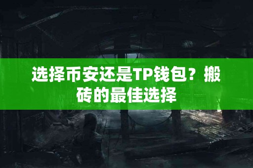 选择币安还是TP钱包？搬砖的最佳选择