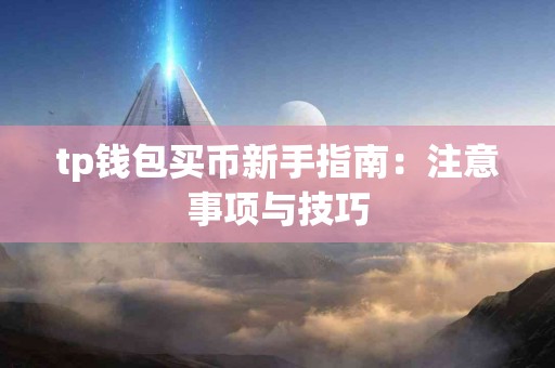 tp钱包买币新手指南：注意事项与技巧