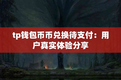 tp钱包币币兑换待支付:用户真实体验分享 tp钱包币币兑换待支付:用户真实体验分享