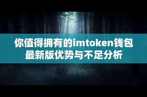 你值得拥有的imtoken钱包最新版优势与不足分析